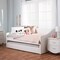 Baxton Studio Barnstorm White Faux Leather Upholstered Daybed with Trundle Bed 131-7303 - alternate 5